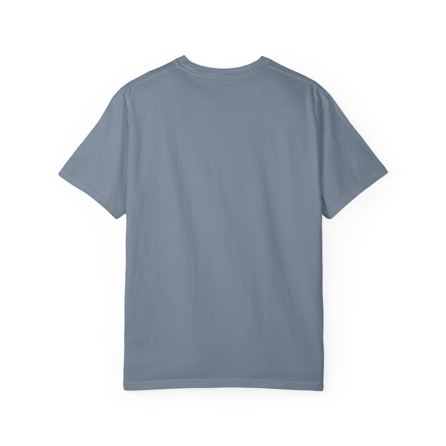 Cherry Bow T-Shirt — Retro Blue Stripes Graphic Tee