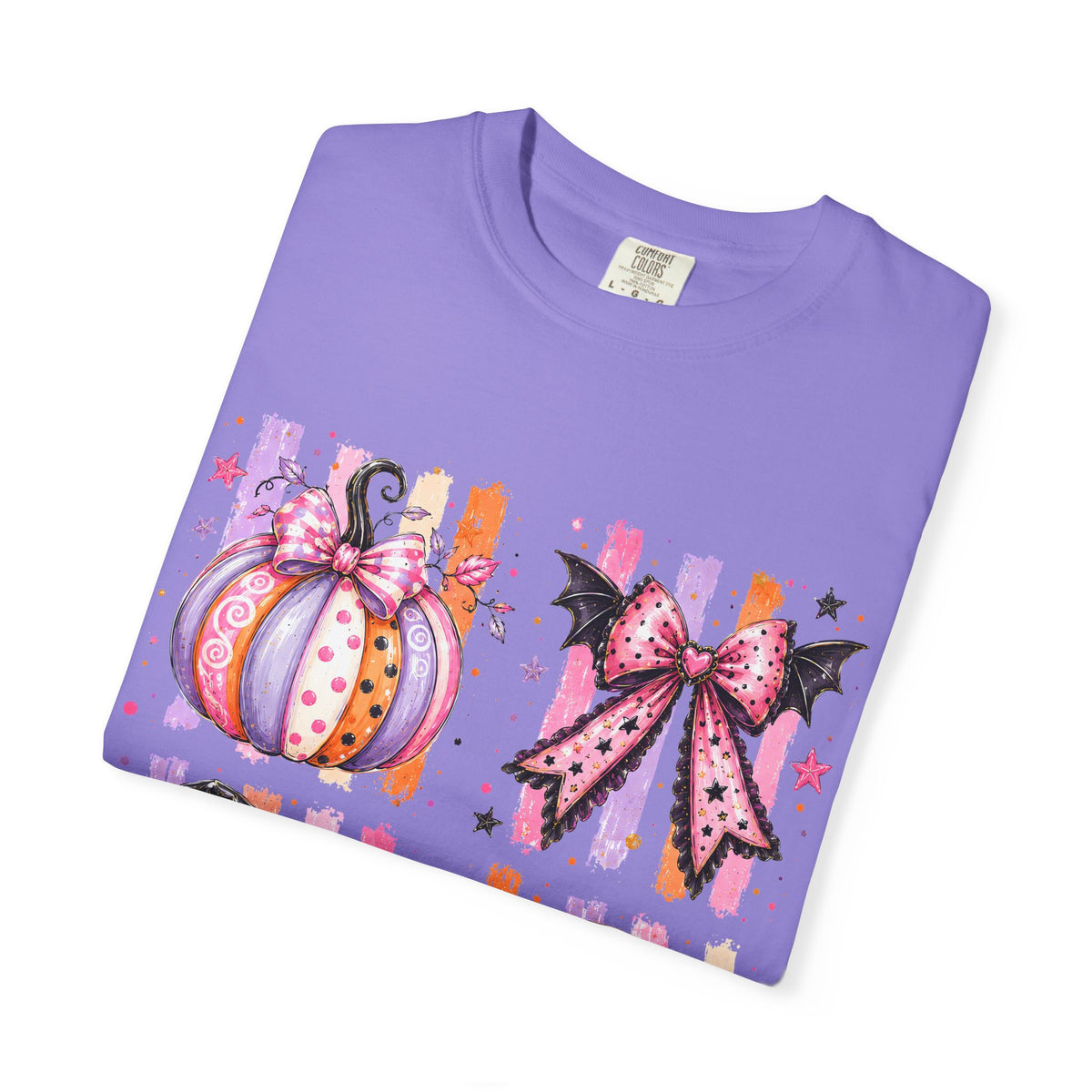 Halloween Cute Icons T-Shirt — Pumpkin, Ghost & Moon Graphic Tee