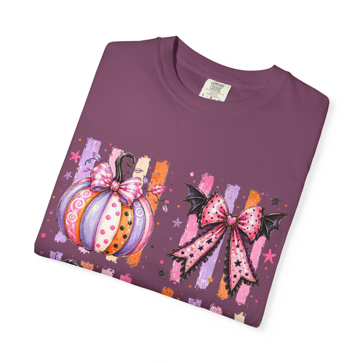 Halloween Cute Icons T-Shirt — Pumpkin, Ghost & Moon Graphic Tee