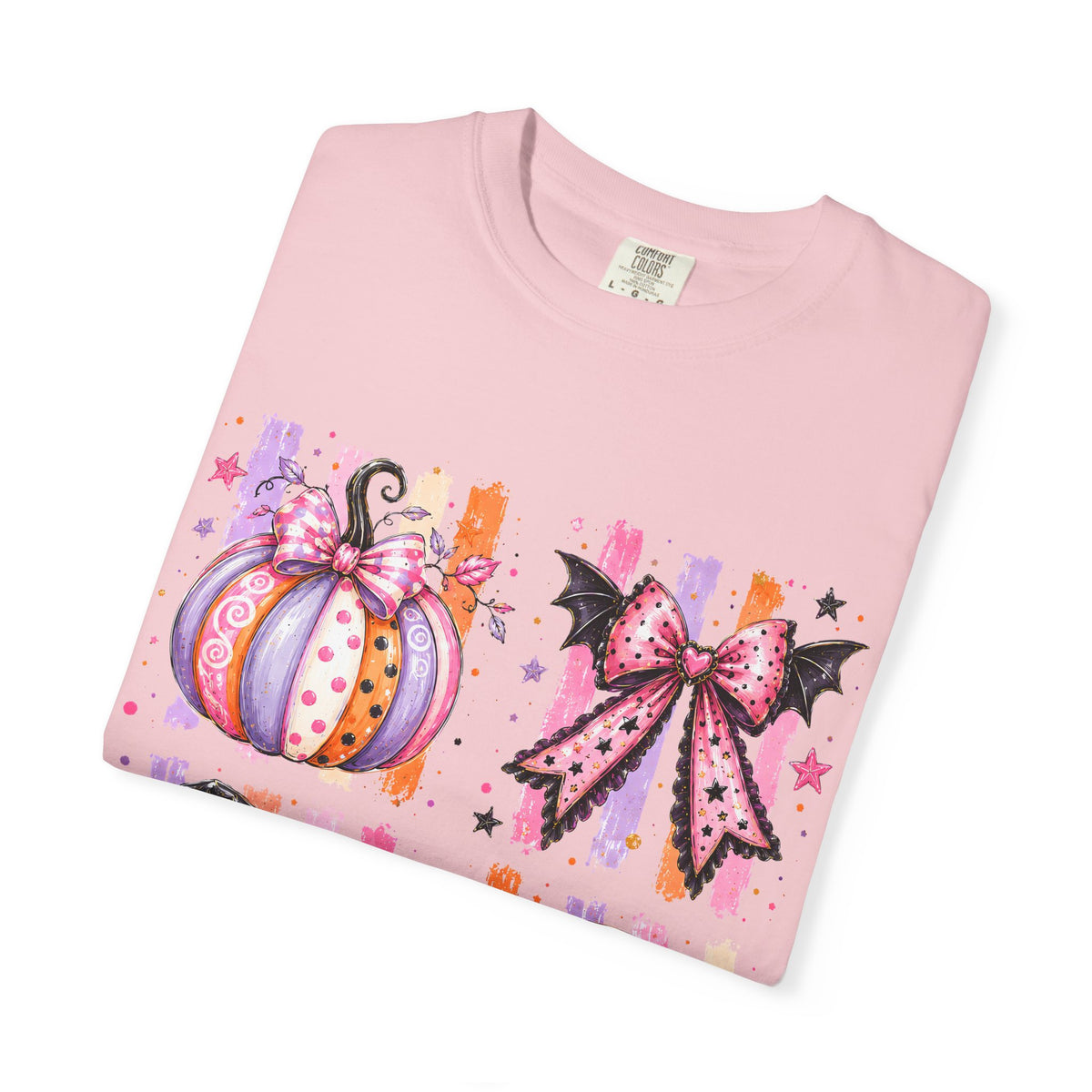 Halloween Cute Icons T-Shirt — Pumpkin, Ghost & Moon Graphic Tee