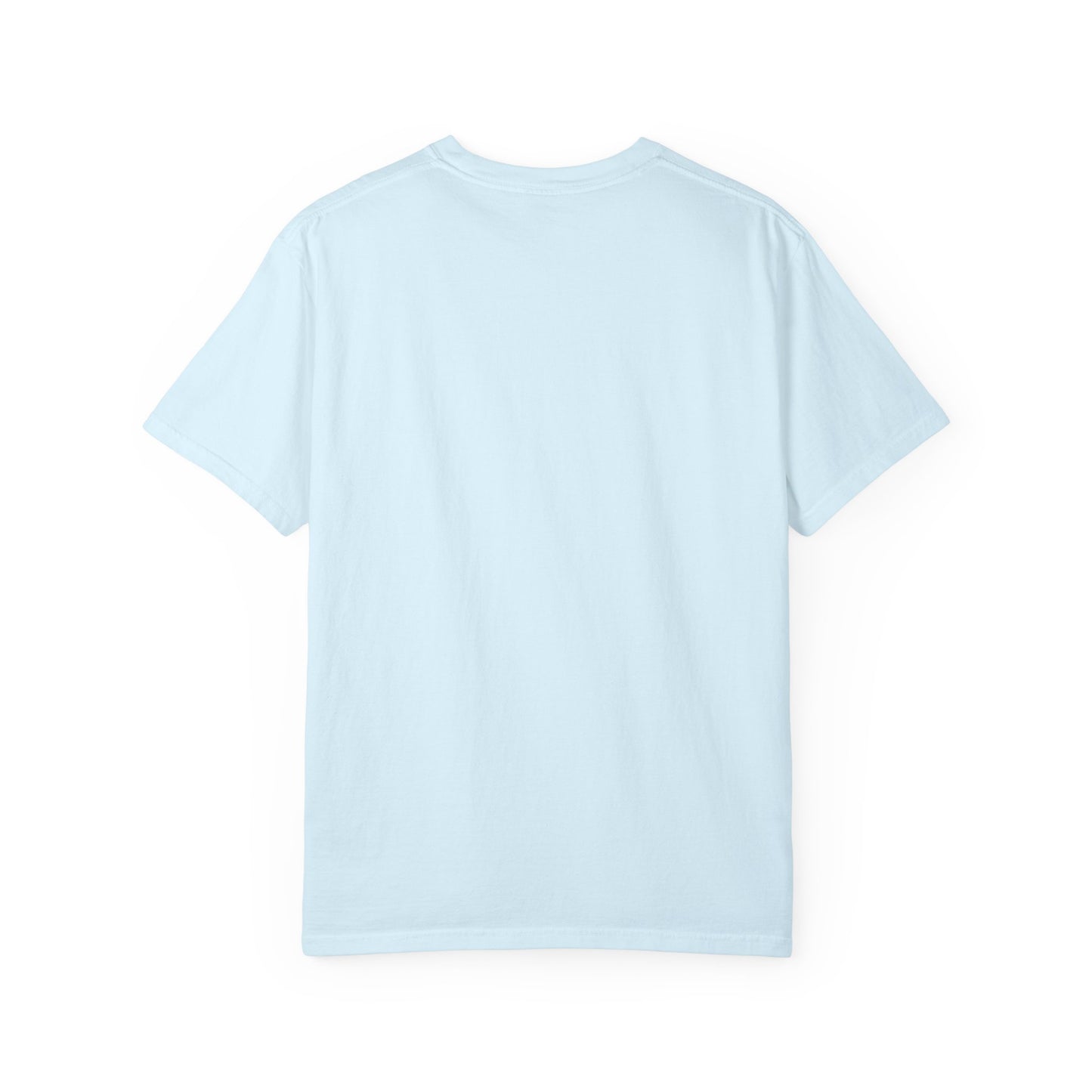 Cherry Bow T-Shirt — Retro Blue Stripes Graphic Tee
